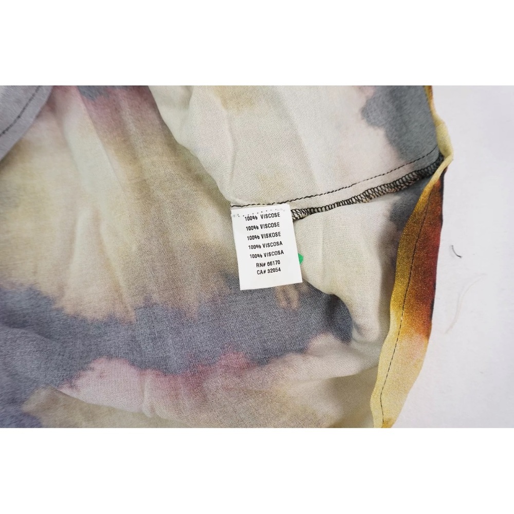 Anthropologie‎  Off The Shoulder Multicolor Midi Dress Women's One Size - Picture 9 of 9